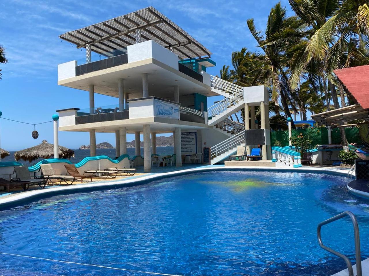 Bungalows Laguna Del Tule San Patricio Melaque Dış mekan fotoğraf